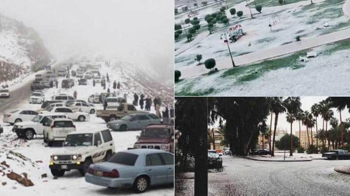 Surprise, its snowing in Saudi Arabia! Excited Saudis take to Twitter