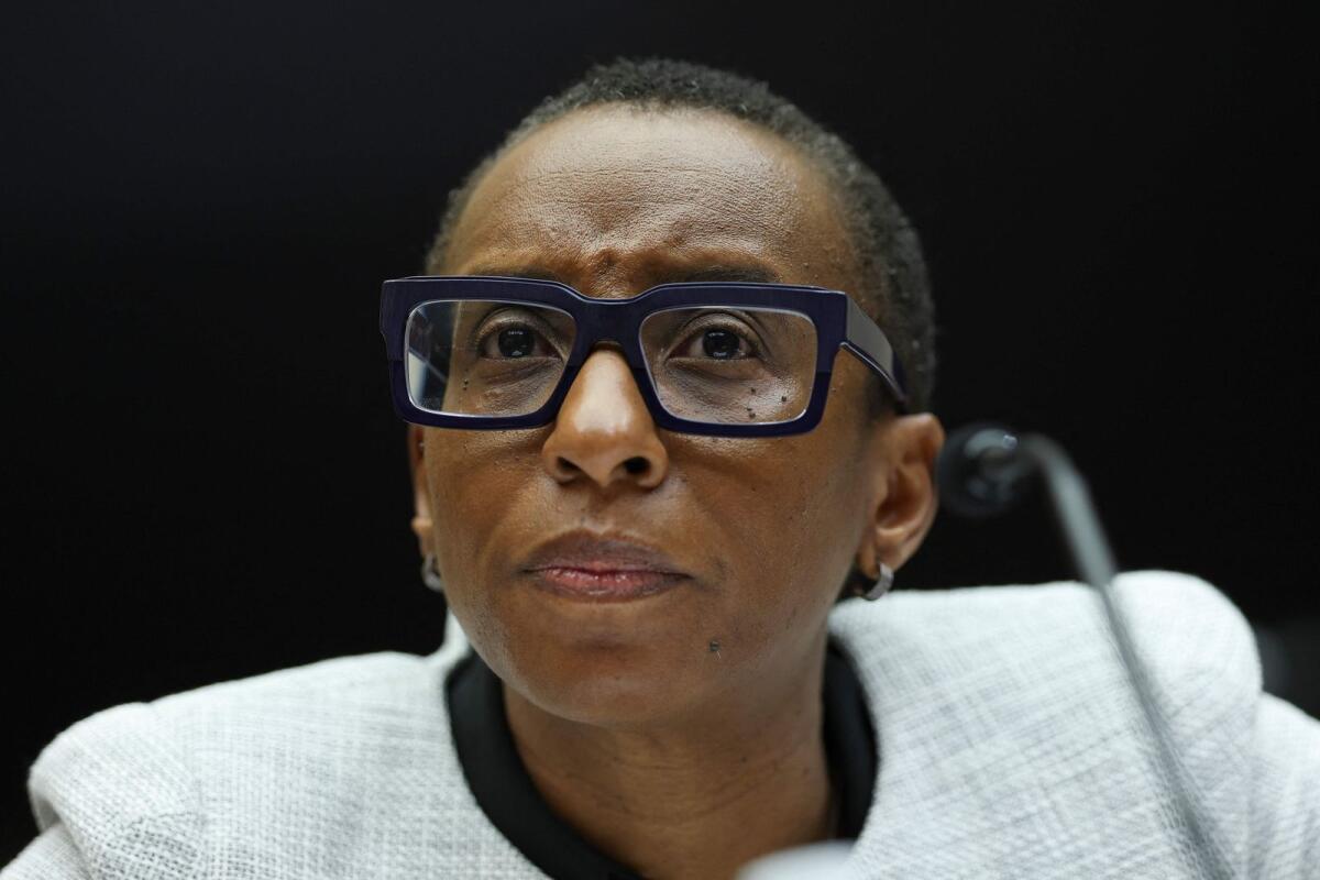 Dr Claudine Gay, president of Harvard University, testifies before the House Education and Workforce Committee at the Rayburn House Office Building on December 5, 2023 in Washington, DC. — AFP file