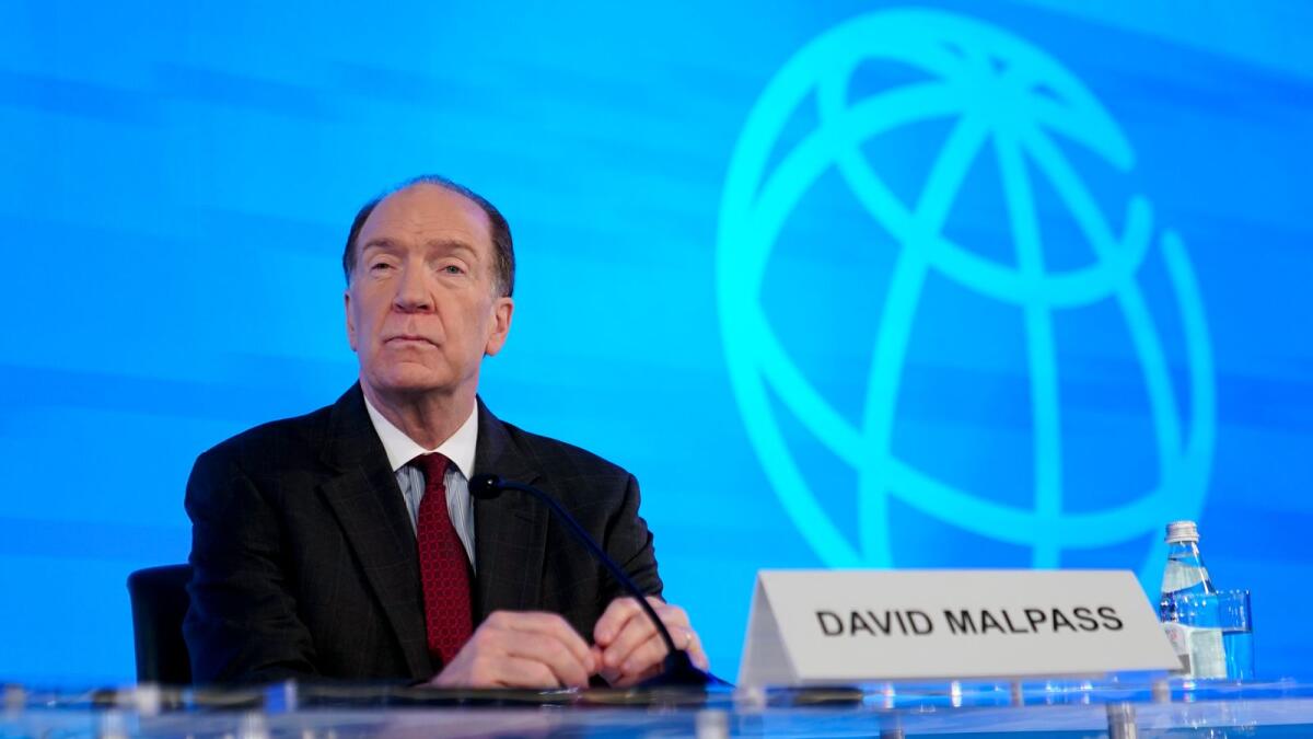 World Bank Group President David Malpass said the bank’s International Bank for Reconstruction and Development (IBRD) arm may lower its equity-to-lending ratio by one percentage point to 19 per cent. AP
