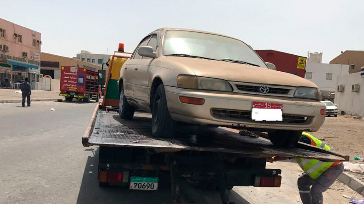 Over 140 abandoned cars seized in Abu Dhabi
