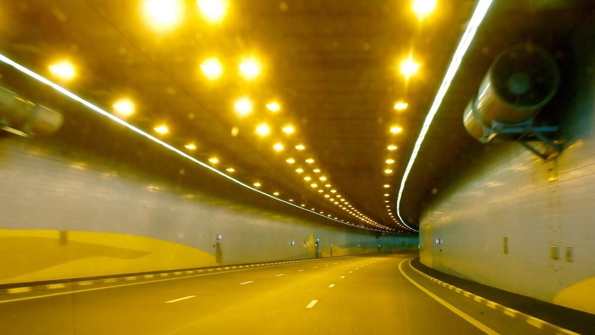 Motorists stayed off the Airport Tunnel in Dubai
