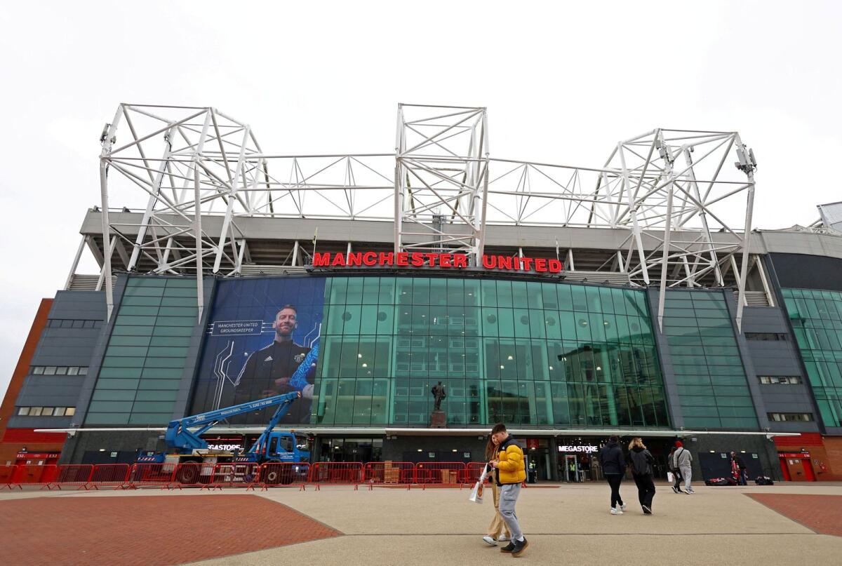 General view of Manchester United's Old Trafford Stadium. — Reuters