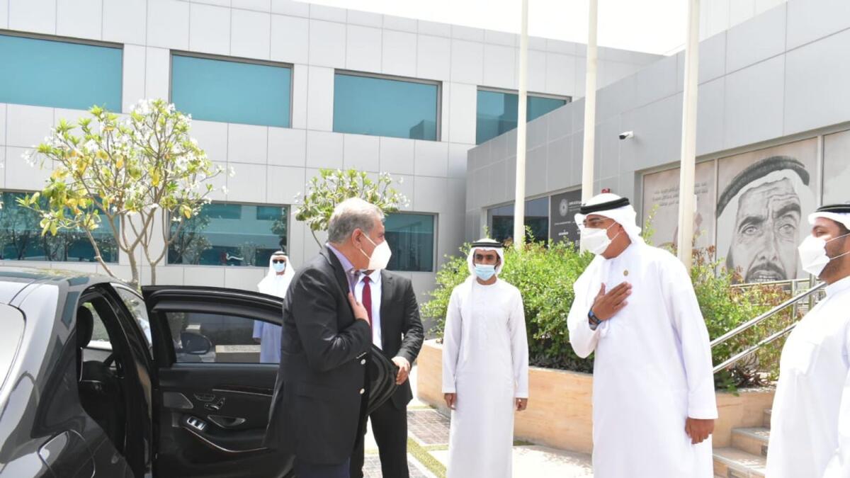 Pakistan foreign minister Shah Mahmood Qureshi during his visit to Expo 2020 Dubai.