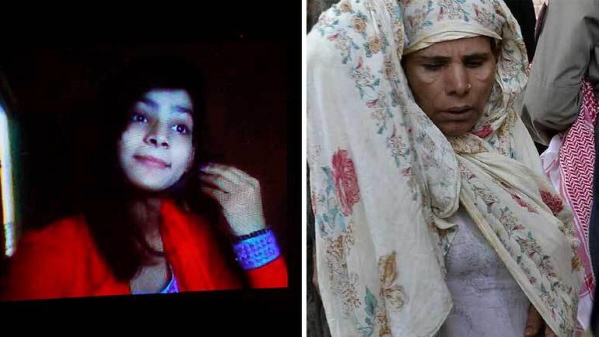 (Left) Zeenat Bibi was burned alive by her mother in June 2016. AFP file photo; (Right) Parveen Bibi (Photo: Daily Record)