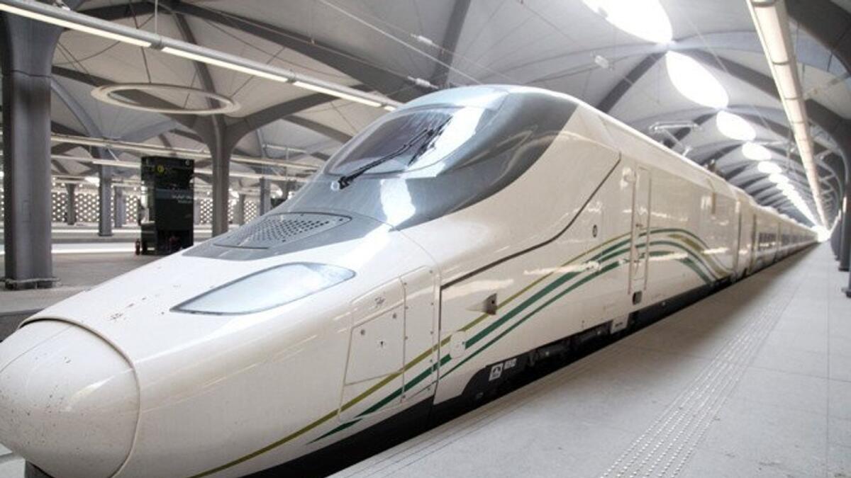 The high-speed Haramain train. Photo: AFP