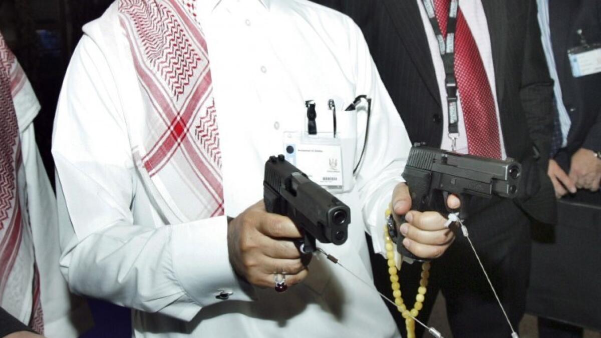 Video: Saudi men firing bursts of bullets at wedding