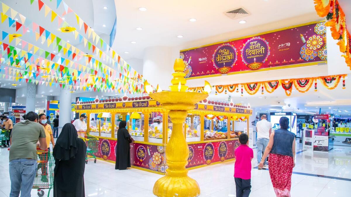 Diwali Mela in a Lulu Shopping Centre in Abu Dhabi.