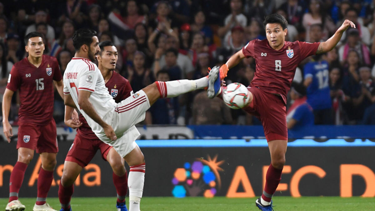 UAE enter knockout stage with 1-1 Thailand draw