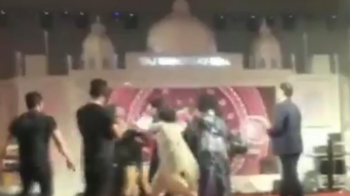 Video: Indian singers shout on stage after organisers misbehave with mother