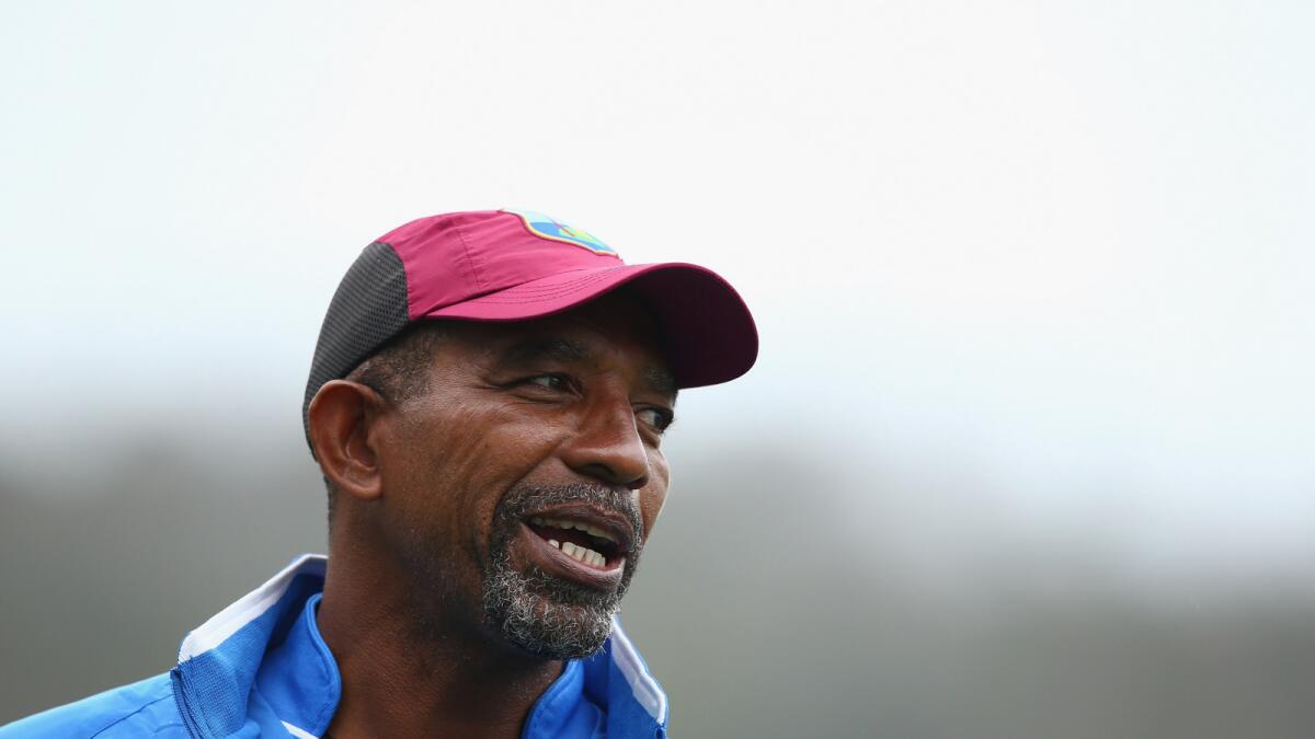 West Indies coach Phil Simmons. (ICC Twitter)
