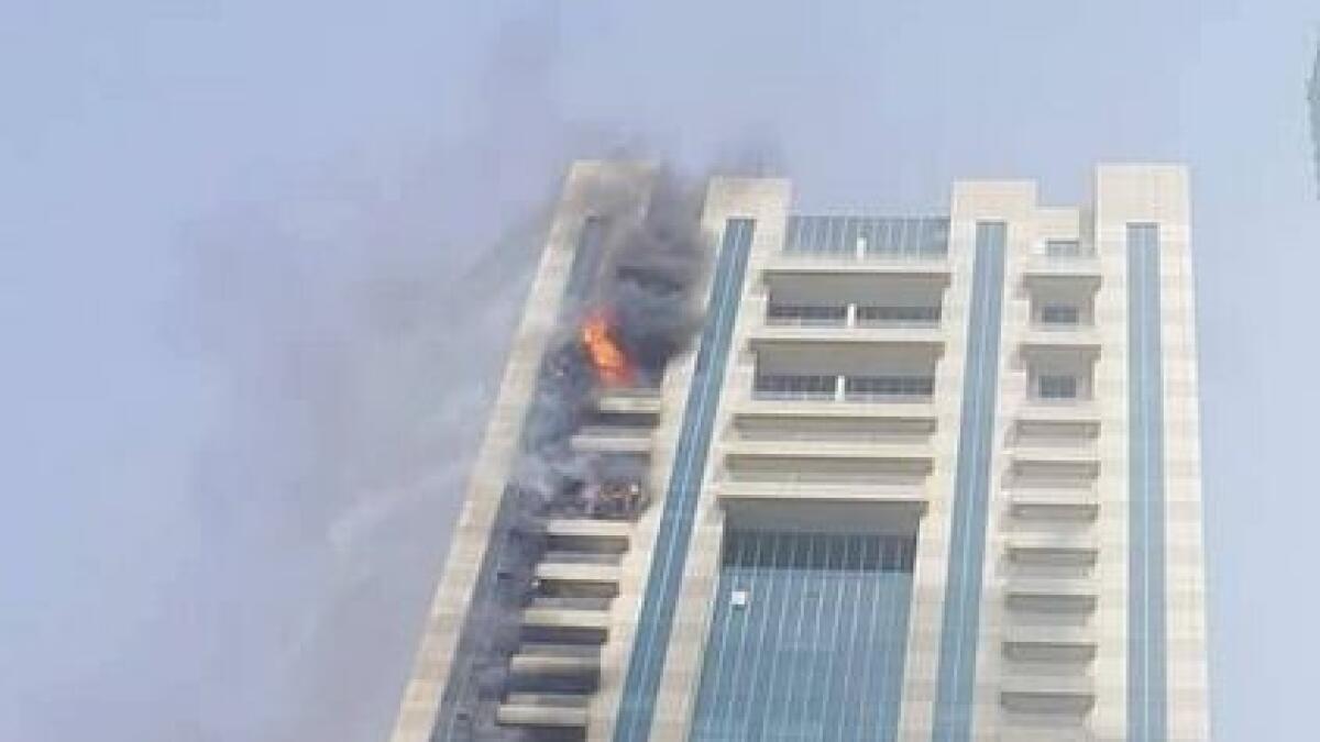 Dubai Marina building fire put out, no injuries