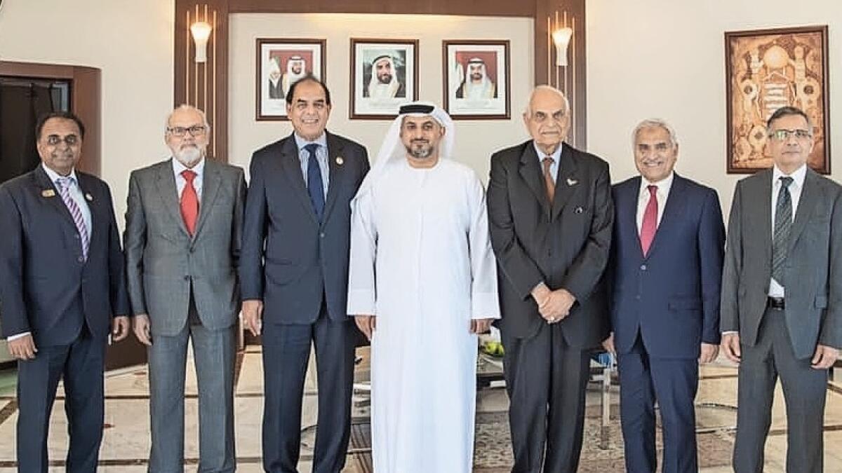 Members of PBPC Abu Dhabi with Mohamed Helal Al Muhairi, Director General, Abu Dhabi Chamber of Commerce and Industry