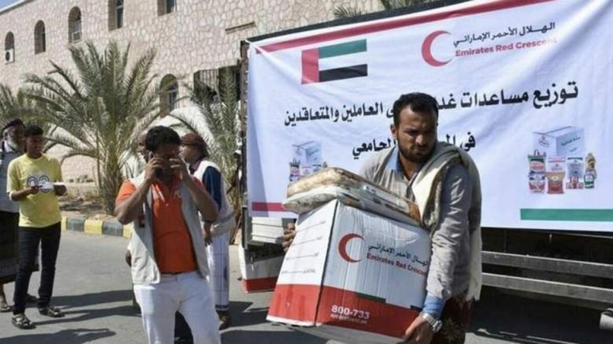 UAE aid to Yemen exceeds Dh15 billion since 2015