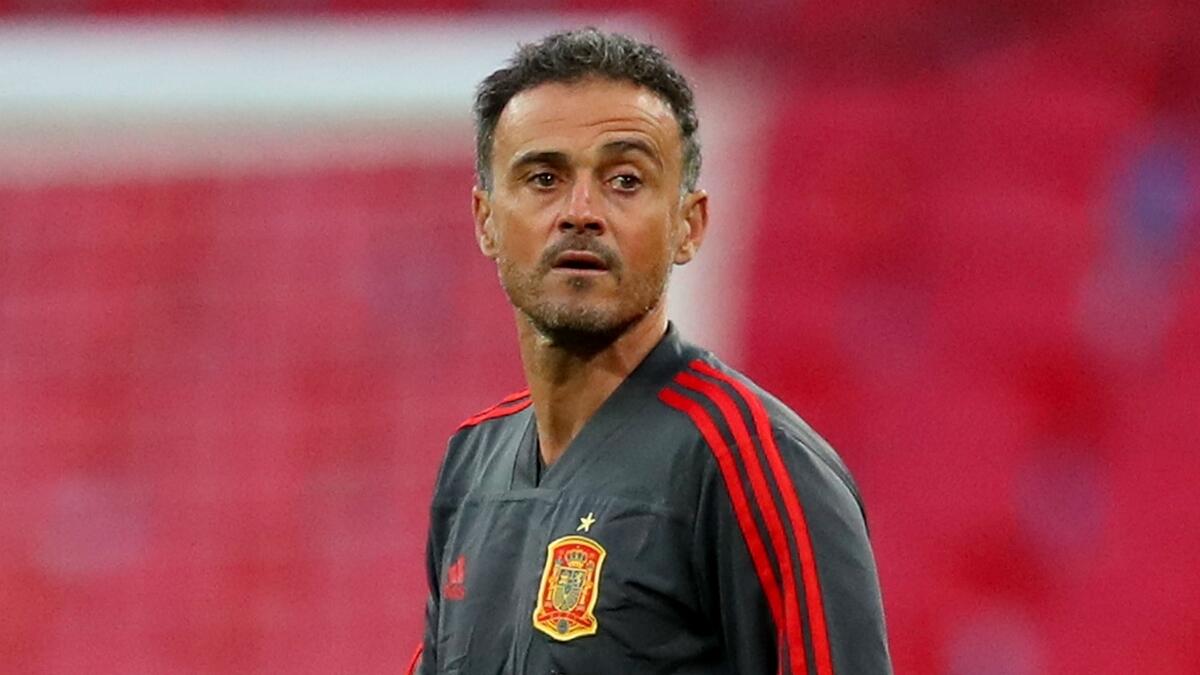 Luis Enrique returned to his job as Spain coach in November