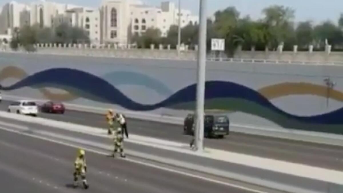 UAE traffic comes to a standstill to save cat