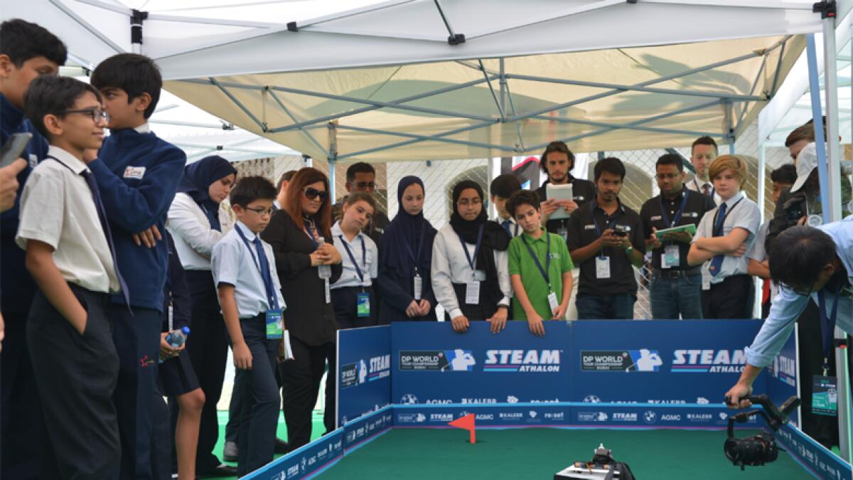 Dubai students train robots to compete in sports