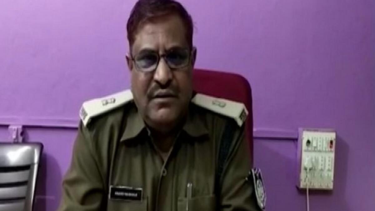 Anand Singh Waskale, Additional Superintendent of Police, Jhabua addresses media. – ANI
