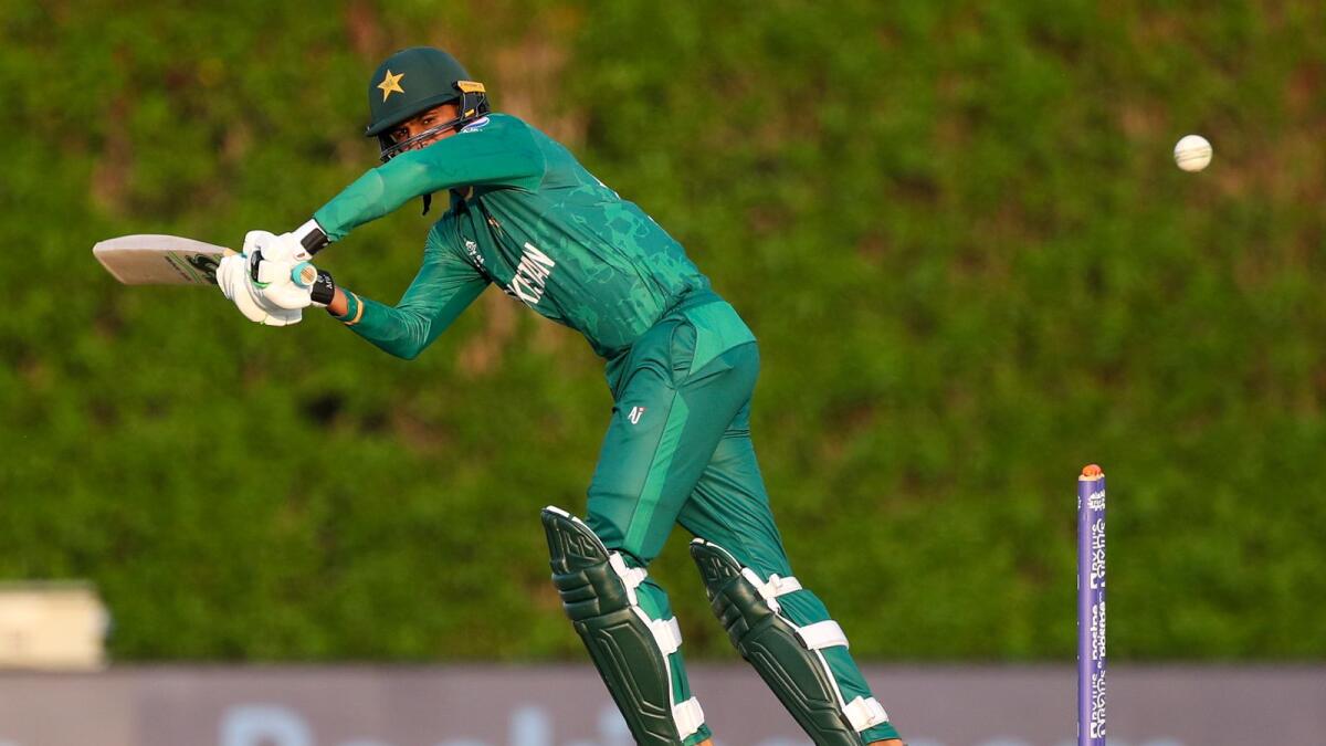 Pakistan's Shoaib Malik bats during the warm-up match against the West Indies in Dubai.  — AP