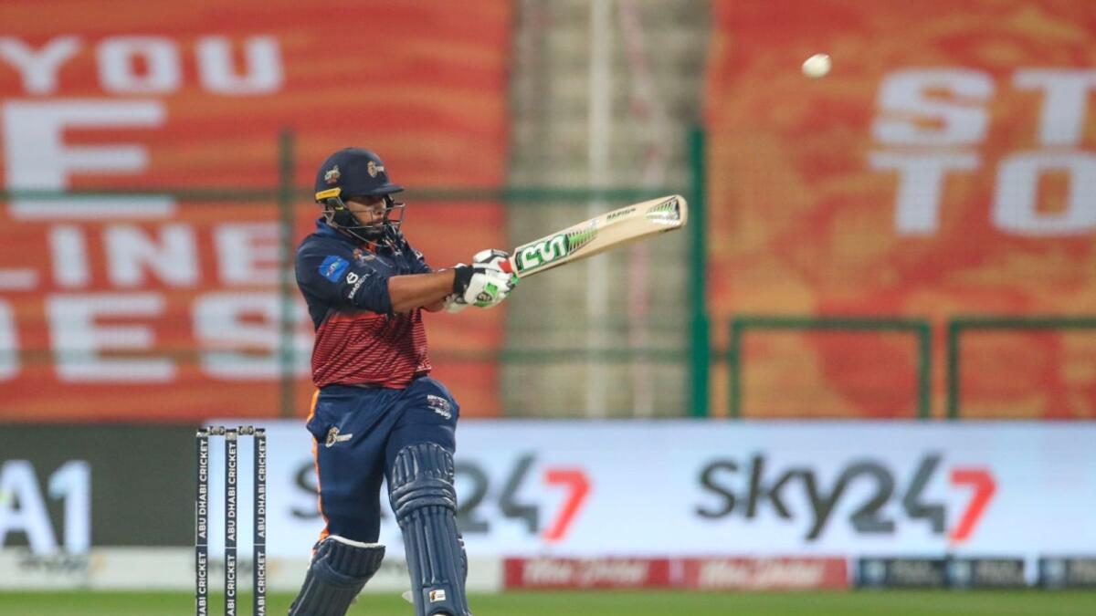 Alishan Sharafu is among the UAE players that have impressed in the Abu Dhabi T10. (Supplied photo)