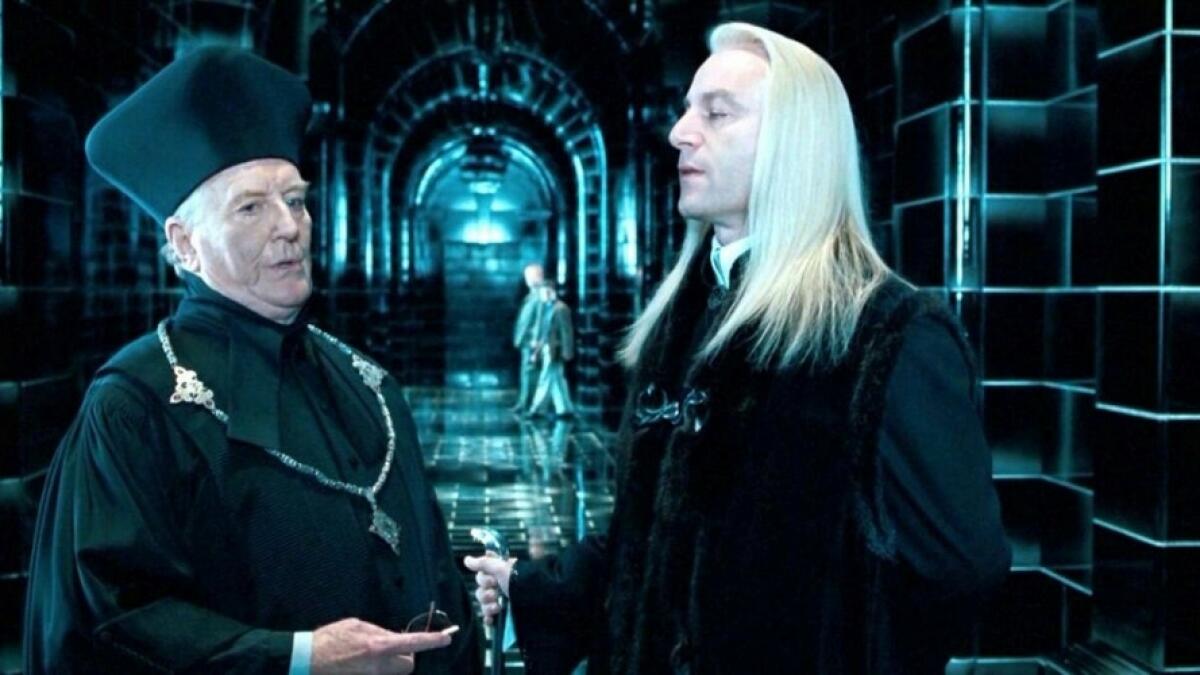 The Bafta-nominated actor later appeared in the Harry Potter films as Minister of Magic Cornelius Fudge, a role he reprised four times.