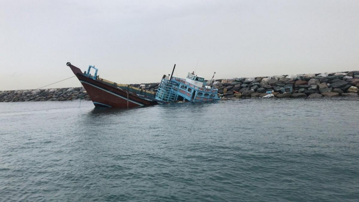 How 7 sailors escaped death from sinking ship in Dubai 