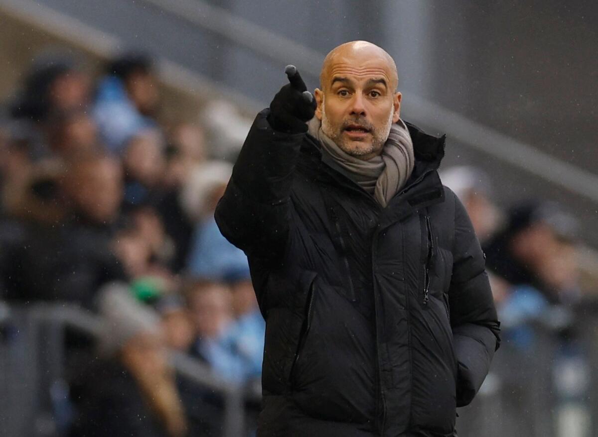 Manchester City manager Pep Guardiola. — Reuters