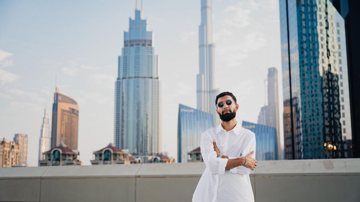 Dubai-based dancer Bilal Malik at the Gate Avenue in DIFC on September 24, 2022 (Photo by Neeraj Murali)