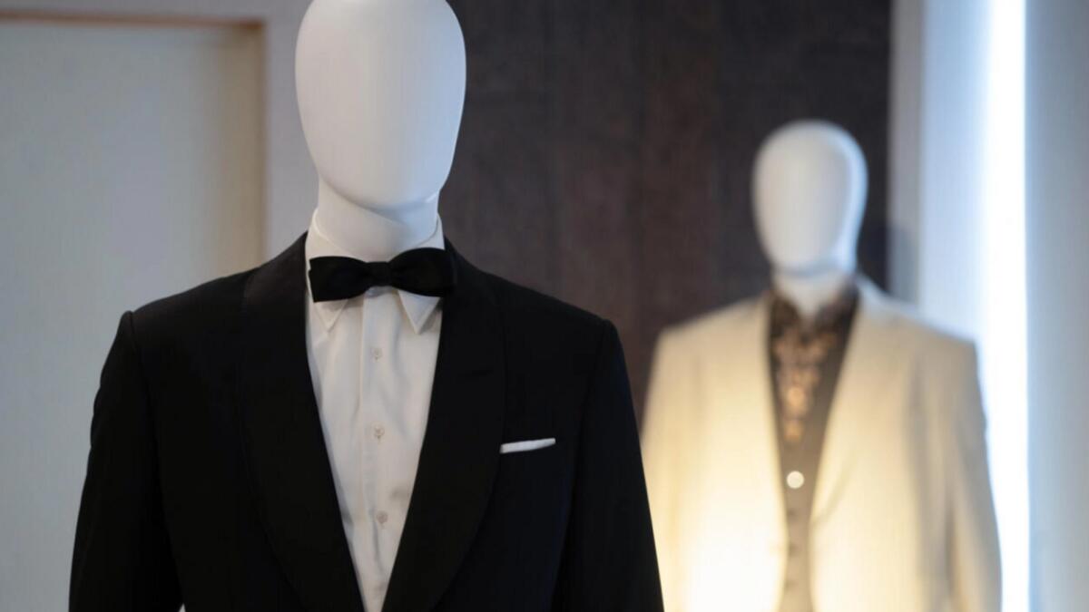 A tuxedo worn by James Bond actor Daniel Craig and sold by Christie's auction house