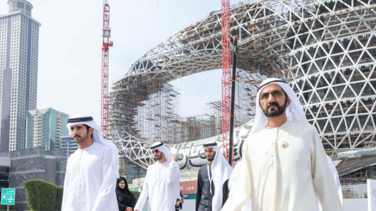 Sheikh Mohammed inspects progress on Dubai Future Foundation projects
