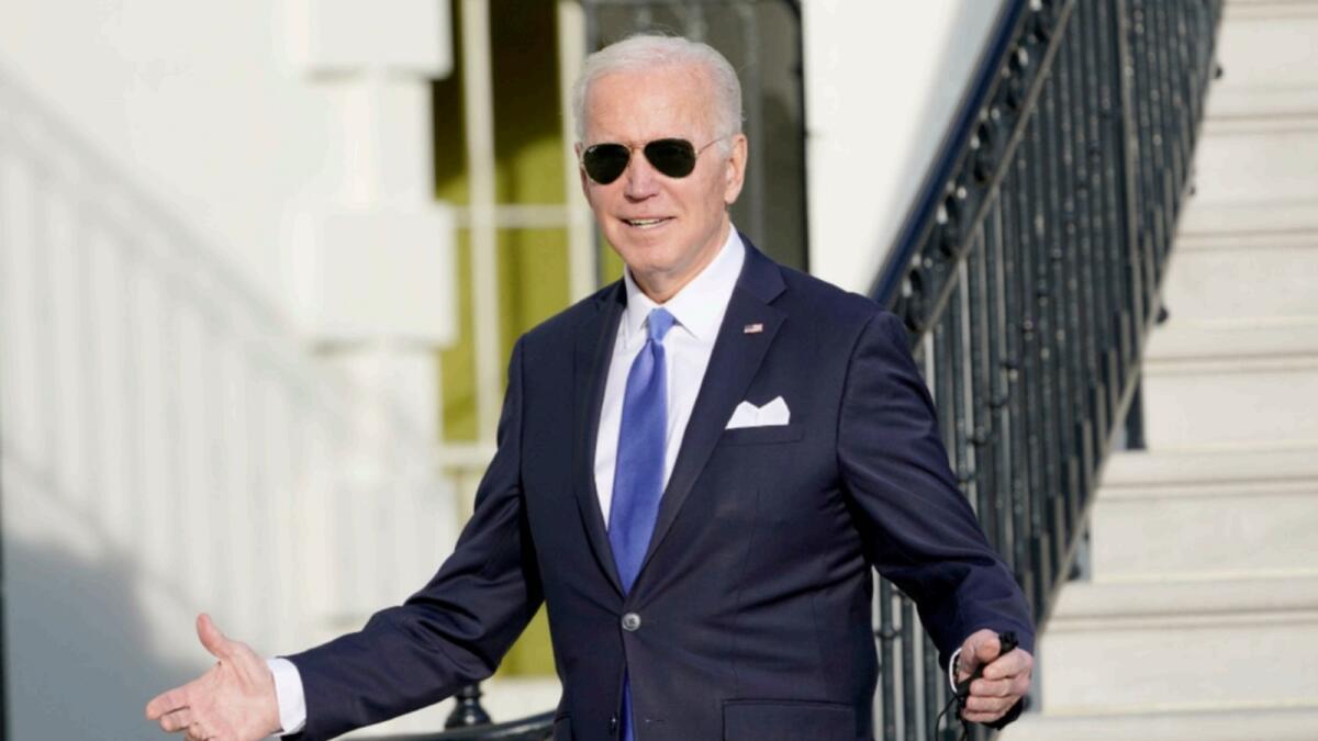 US President Joe Biden. — AP