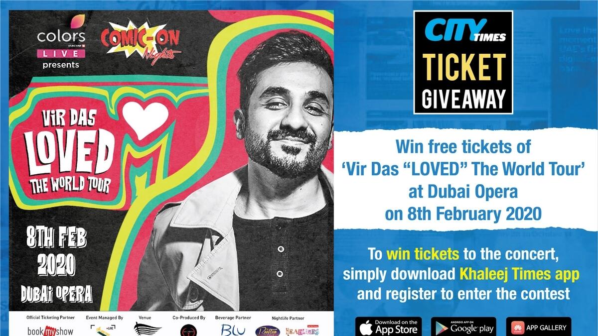 Win free tickets to Vir Das Loved The World Tour - Live in Dubai