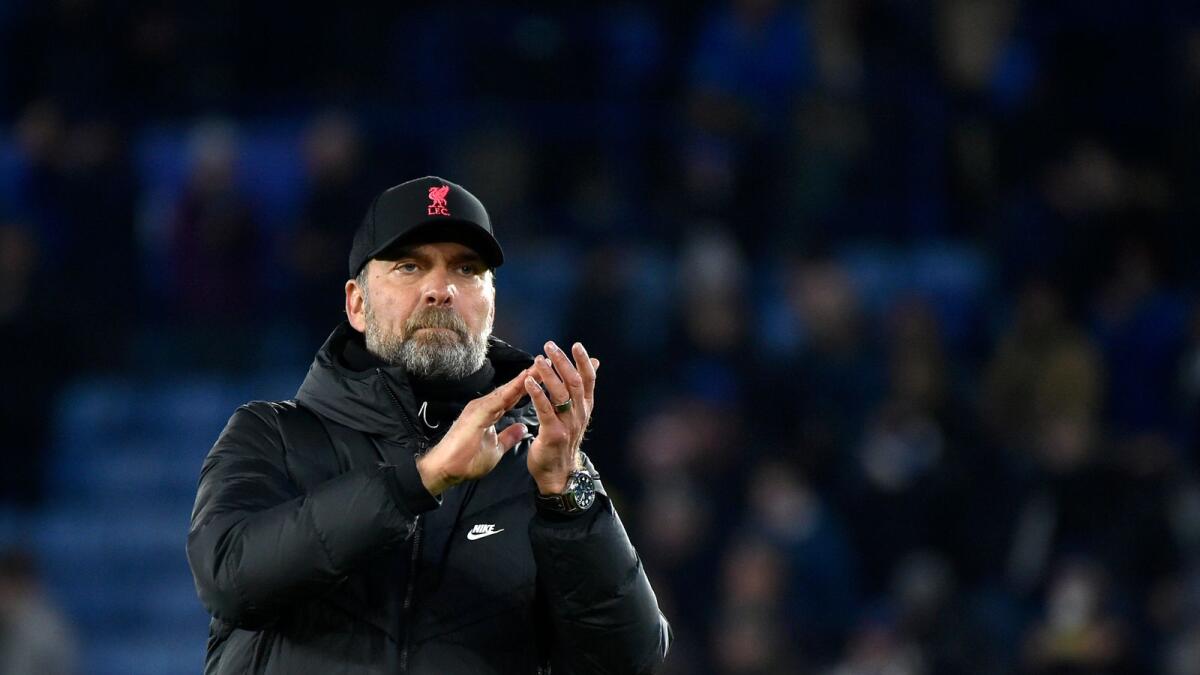 Liverpool's manager Jurgen Klopp had said on Friday that three players and some staff had tested positive for the virus but added that it was too early to ask the Premier League for a postponement. — AP
