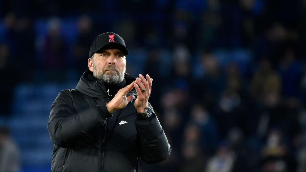 Liverpool's manager Jurgen Klopp had said on Friday that three players and some staff had tested positive for the virus but added that it was too early to ask the Premier League for a postponement. — AP