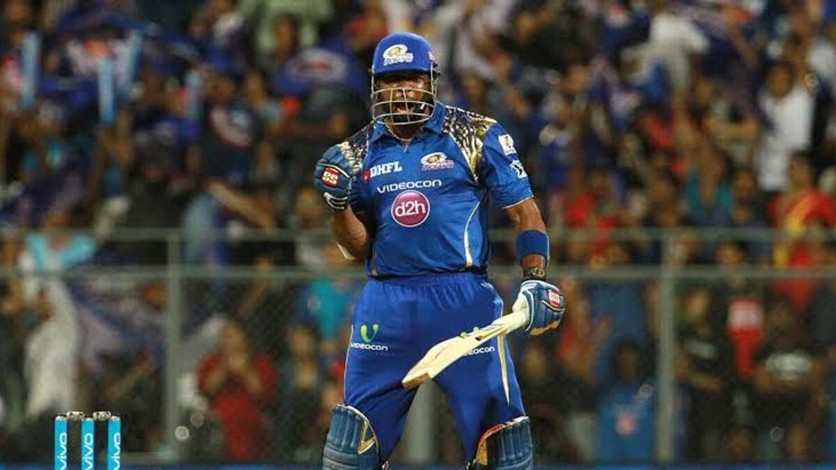 Kieron Pollard played one of the most memorable innings in the history of the IPL. — Twitter