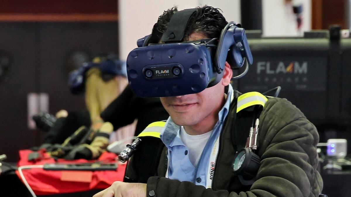 Practise your firefighting skills in a VR environment which has been combined with a patented haptic feedback system and real equipment to provide a unique emergency services experience.