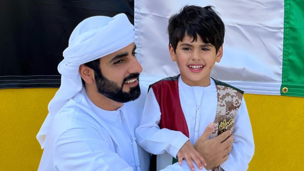 Chef Ahmed Darweesh with his son Hamdan. — Supplied photos