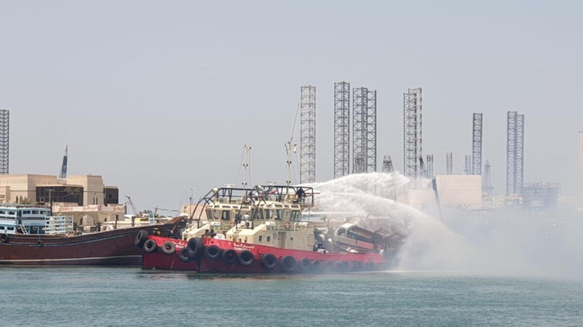 Video: 13 Indians rescued from burning dhow in UAE