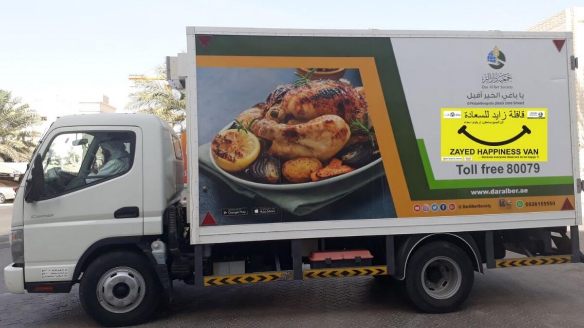 Van named after Zayed will distribute free meals in Dubai 