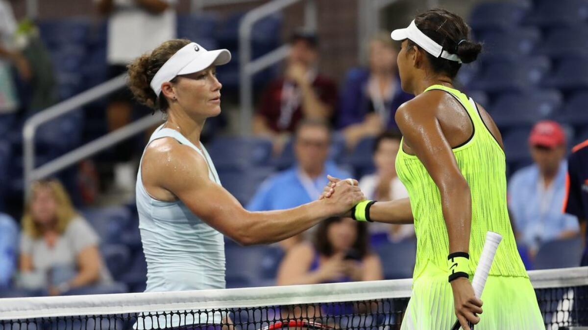 Shuai apologises to best friend Stosur after knocking her out