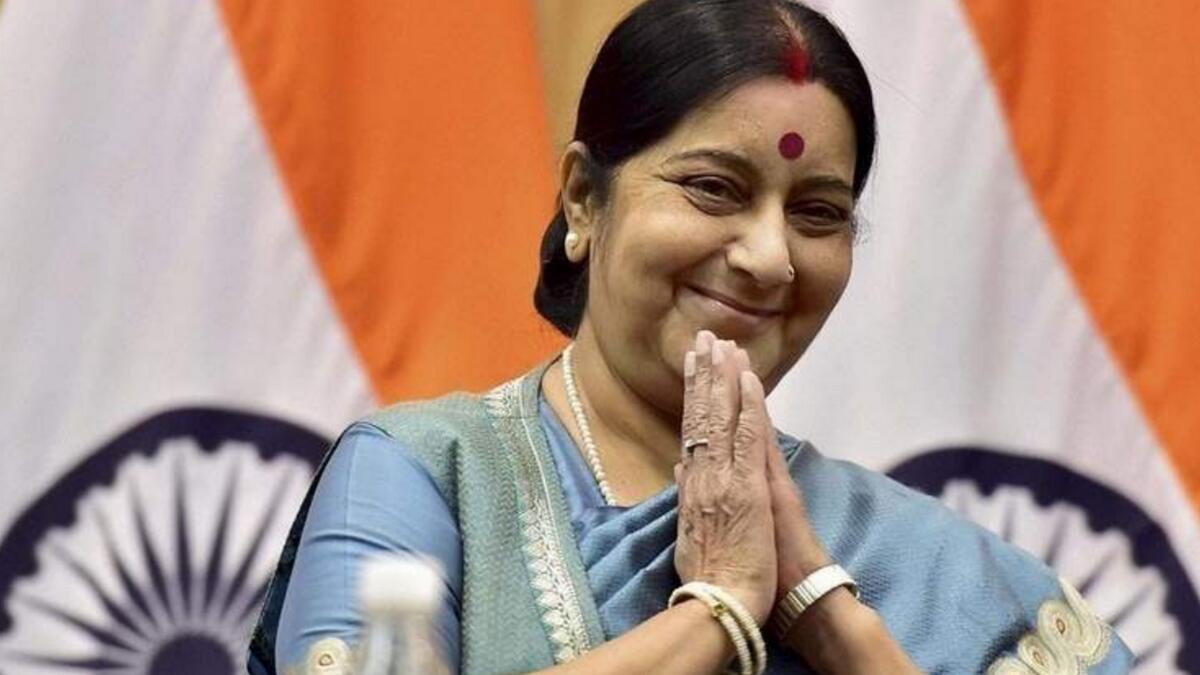Indian minister Sushma Swaraj cancels Dubai trip 