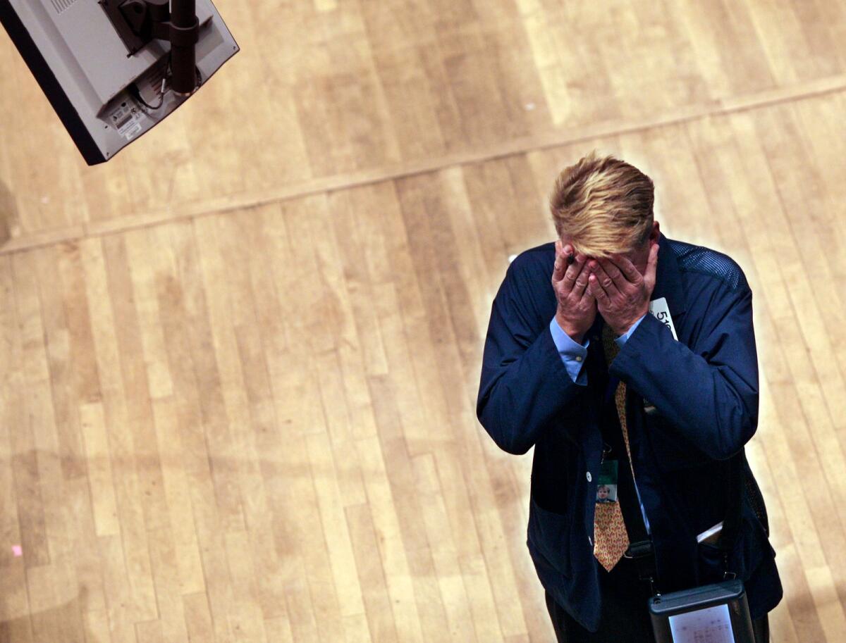 A trader on the floor of the New York Stock Exchange on November 20, 2008, in the midst of the financial crisis. That was a particularly painful time for the stock market. (Michael Appleton/The New York Times)