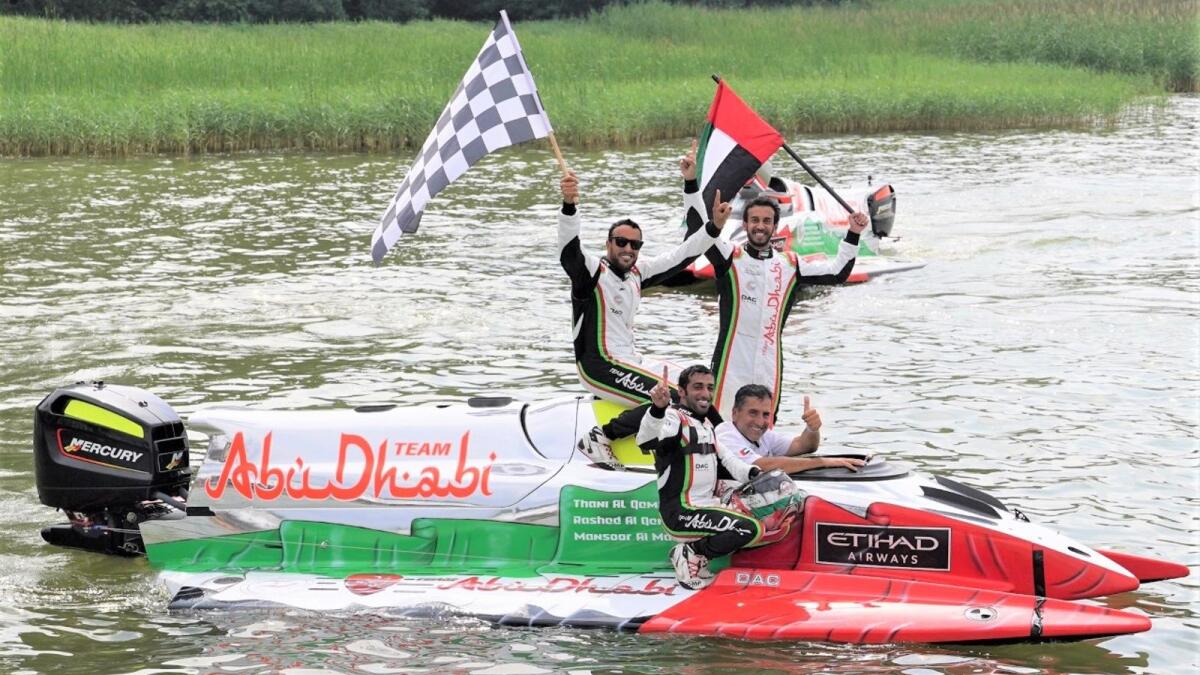 Team Abu Dhabi had entered the championship with an all-Emirati two-boat line-up for the first time. — Supplied photo