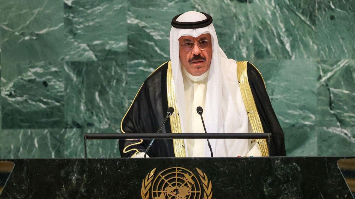 Sheikh Ahmad Nawaf Al-Ahmad Al-Sabah, Prime Minister of Kuwait. — Reuters file