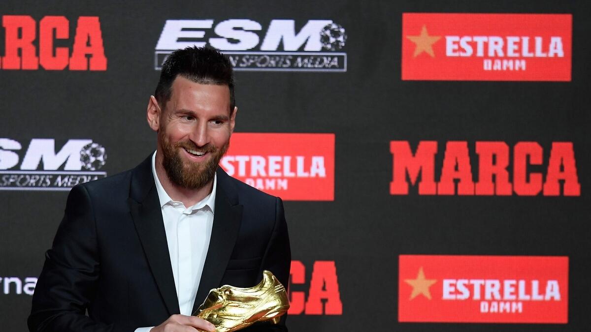 Messi wins third straight Golden Shoe award