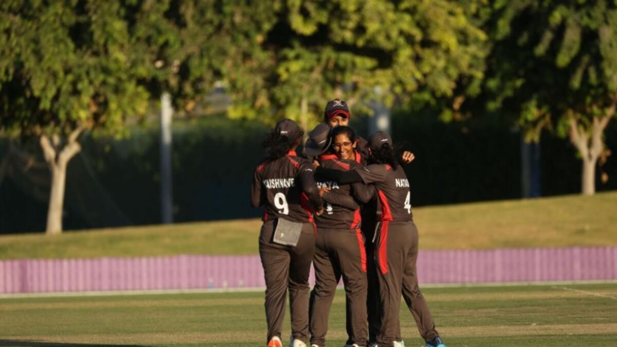 UNSTOPPABLE: UAE won five matches in the ICC T20 World Cup Asia Qualifiers at the ICC Academy Ground in Dubai. (UAE Cricket Twitter)