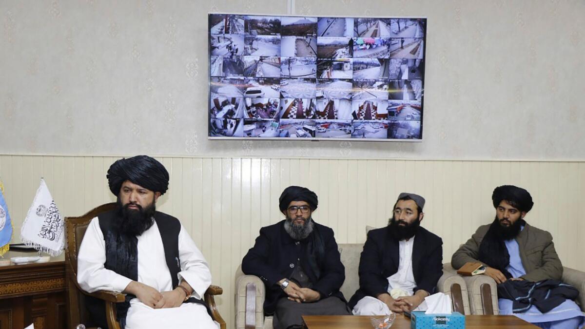UN officials meet with Taliban Higher Education Minister in Kabul. — AP