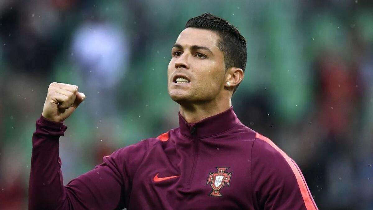 Portugals forward Cristiano Ronaldo 