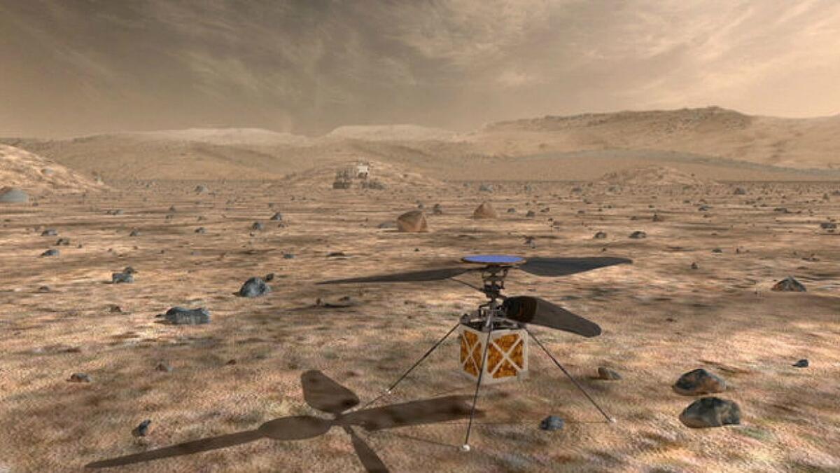 Nasa to send first-ever copter to Mars