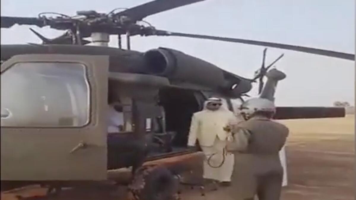 Chilling footage of Saudi prince boarding chopper before crash