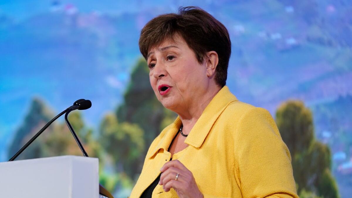 International Monetary Fund managing director Kristalina Georgieva affirmed an IMF forecast for global growth to decelerate to 2.7 per cent this year from around 3.2 per cent last year. — AP file photo